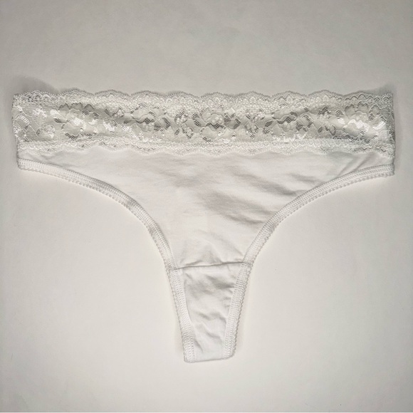 NWOT M&S EU 40 S/M PANTIE UNDERWEAR LINGERIE WHITE NEUTRAL - Picture 1 of 9